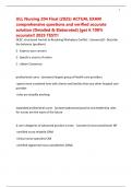 ULL Nursing 204 Final &lpar;2025&rpar; ACTUAL EXAM comprehensive questions and verified accurate solution &lpar;Detailed & Elaborated&rpar; &vert;get it 100&percnt; accurate&excl;&excl; 2025 TEST&excl;&excl;
