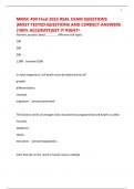 MMSC 490 Final 2025 REAL EXAM QUESTIONS &vert;MOST TESTED QUESTIONS AND CORRECT ANSWERS &vert;100&percnt; ACCURATE&vert;GET IT RIGHT&excl;