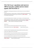 NSG 526 Exam 1 questions and answers 100&percnt;Correctly verified answers latest update 2025 RATED A&plus;