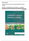 Stanhope and Lancasters Community Health Nursing in Canada&comma; 4th Edition &lpar;MacDonald&comma; 2022&rpar;Chapter 1-18 &vert; All Chapters