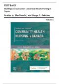 Test Bank for Stanhope and Lancasters Community Health Nursing in Canada&comma; 4th Edition &lpar;MacDonald&rpar;&comma; Chapter 1-18 &vert; All Chapters