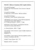NSG4330 - Midterm &num;1 Questions With Complete Solutions