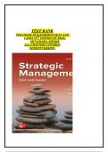 TEST BANK STRATEGIC MANAGEMENT&comma; TEXT AND CASES 10TH EDITION BY DESS&comma; MCNAMARA&comma; EISNER ALL CHAPTERS COVERED NEWEST VERSION&period;