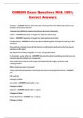 CHM209 Exam Questions With 100&percnt; Correct Answers 