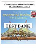 TEST BANK CAMPBELL ESSENTIAL BIOLOGY WITH PHYSIOLOGY 5th Edition&comma;by Simon&comma;Dickey&comma;Reece&comma;Hogan
