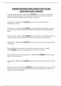 HUMAN DISEASES FINAL EXAM STUDY GUIDE QUESTIONS AND ANSWERS