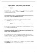 RCIS CCI EXAM 1QUESTIONS AND ANSWERS