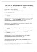 X100 PRE-TEST W CLASSES QUESTIONS AND ANSWERS