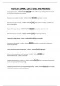 NUFT 204 EXAM 3 QUESTIONS AND ANSWERS