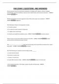 FHA EXAM 1 QUESTIONS AND ANSWERS