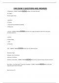 FAN EXAM 3 QUESTIONS AND ANSWERS