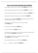 BUQ 1 SUAS EXAM QUESTIONS AND ANSWERS