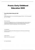 Praxis&colon; Early Childhood Education 5025 Newest Version as of 2025&sol;2026 Actual Exam Questions with Correct Answers&period;