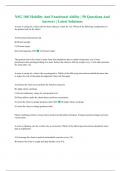 NSG 100 Mobility And Functional Ability &vert; 50 Questions And Answers &vert; Latest Solutions