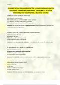 NURSING 317 MATERNAL ADAPTATION DURING PREGNANCY &lpar;NCLEX QUESTIONS AND REVIEW&rpar; QUESTIONS AND CORRECT DETAILED ANSWERS &lpar;VERIFIED ANSWERS&rpar; &vert; ASSURED SUCCESS