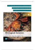 TEST BANK For Biological Science&comma; 6th Edition &lpar;Scott Freeman&comma; Lizabeth A&period; Allison &rpar; &vert; Verified Chapter's 1 - 54 &vert; Complete Newest Version  Updated 2025
