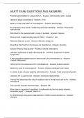ASATT EXAM QUESTIONS AND ANSWERS