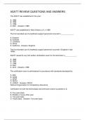 ASATT REVIEW QUESTIONS AND ANSWERS