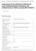 Actual Exam for Nur 216 Exam 3 2025 Actual exam &lpar;Testing Real Exam Questions&rpar; and verified Answers &lpar; 100&percnt; accurate&rpar; GET IT RIGHT&excl;&excl;