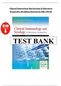 Test bank for clinical immunology and serology a laboratory perspective 4th edition dorresteyn Chapter 1-25