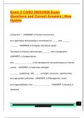 COSO EXAM PACKAGE DEAL QUESTIONS AND VERIFIED DETAILED ANSWERS &vert; 100&percnt; GUARANTEED PASS &vert; ALREADY GRADED A&plus;