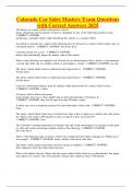 Colorado Car Sales Mastery Exam Questions with Correct Answers 2025