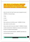 ONE YIELD v2 Certification 2025&sol;2026  Exam Questions and Answers 100&percnt;  Guaranteed Success &vert; Already Rated A&plus; 