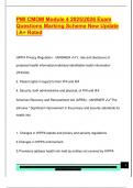 PMI CMOM Module 4 2025&sol;2026 Exam  Questions Marking Scheme New Update  &vert; A&plus; Rated 