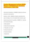 CMOM PRACTICE MANAGEMENT INSTITUTE EXAM PACKAGE DEAL QUESTIONS AND VERIFIED DETAILED ANSWERS &vert; 100&percnt; GUARANTEED PASS &vert; ALREADY GRADED A&plus;