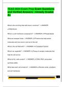 TEAS 2024 Exam Prep Exam Questions  and Verified Answers &vert; Already Graded  A&plus; 