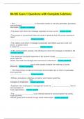 BA105 Exam 1 Questions with Complete Solutions
