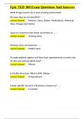 Epic TED 300 Exam  Package Deal With Complete Solutions 