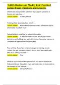 Ted105 Review and Modify Epic Provided patient Exam Questions and Answers&period;docx