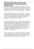 NFHS Football Rules Practice Test Questions with Complete Solutions &lpar;Latest 2025&rpar;&period;