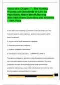 PSYCHIATRIC MENTAL HEALTH NURSE PRACTIONER EXAM PACKAGE DEAL QUESTIONS AND VERIFIED DETAILED ANSWERS &vert; 100&percnt; GUARANTEED PASS &vert; ALREADY GRADED A&plus;