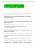 MARKETO PRACTICE EXAM QUESTIONS AND ANSWERS &lpar;GRADED A&rpar;