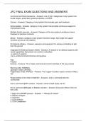 JFC FINAL EXAM QUESTIONS AND ANSWERS
