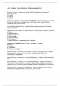 JFC FINAL QUESTIONS AND ANSWERS