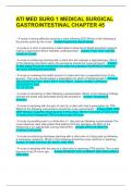 ATI MED SURG 1 MEDICAL SURGICAL GASTROINTESTINAL CHAPTER 45