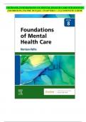 TESTBANK-FOUNDATIONS OF MENTAL HEALTH CARE 8TH EDITION &lpar;MORRISON-VALFRE 2022&rpar;ALL CHAPTERS 1-33&vert;COMPLETE GUIDE 