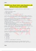 CPHIMS Exam Study Guide Latest Questions with Verified Answers 2025 GRADED 