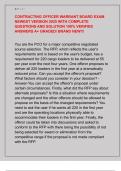 CONTRACTING OFFICER WARRANT BOARD EXAM  NEWEST VERSION 2025 WITH COMPLETE  QUESTIONS AND SOLUTION 100&percnt; VERIFIED  ANSWERS A&plus; GRADED&sol; BRAND NEW&excl;&excl;&excl; 