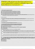PMHNP certification Exam 2025&lpar;Actual test verified A&plus;&rpar;