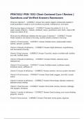 PRN1032&sol; PRN 1032 Client-Centered Care I Review &vert; Questions and Verified Answers Rasmussen