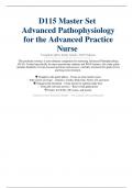 D115 Advanced Pathophysiology Master Set &vert; Full Q&A Guide for 2025 Success