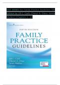 TEST BANKS For Family Practice Guidelines 5th Edition by Jill C&period; Cash&semi; Cheryl A&period; Glass&semi; Jenny Mullen&vert;&vert;Chapters 1 - 23 COMPLETE NEWEST VERSION UPDATED 2025