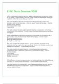 FHN1 Doris Bowman VSIM Questions and Answers Best rated A&plus; Guaranteed Success Latest Update