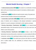 Varcarolis&colon; Chapter 7 - The Nursing Process and Standards of Care for Psychiatric Mental Health Nursing Questions with complete solution latest update 2025&sol;2026