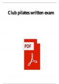 SCOTT PILATES WRITTEN EXAM NEWEST ACTUAL EXAM 250 QUESTIONS AND CORRECT DETAILED ANSWERS &lpar;VERIFIED ANSWERS&rpar; &vert;ALREADY GRADED A&plus;