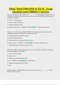 EDAC Final UPDATED ACTUAL   Exam  Questions and CORRECT Answers